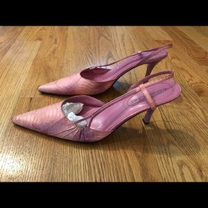 Pink Slingback Heels - Sz 9.5